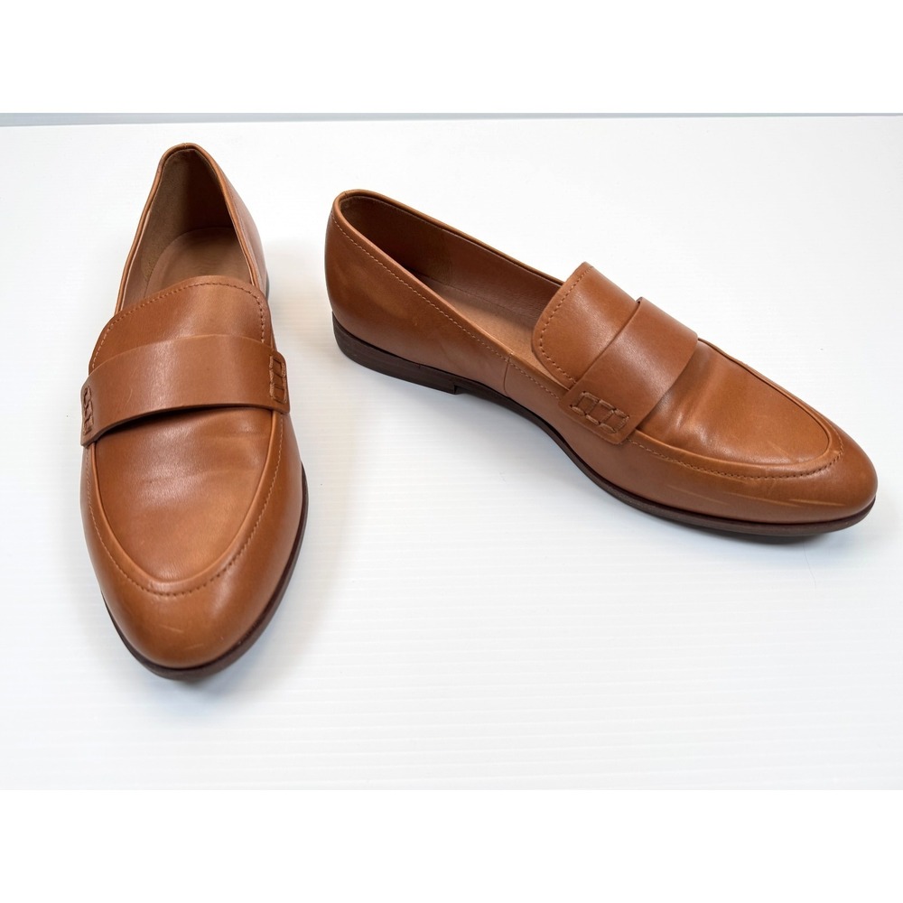 Madewell Alex Loafers Women 10 Leather English Saddle Casual Comfort Shoes Brown